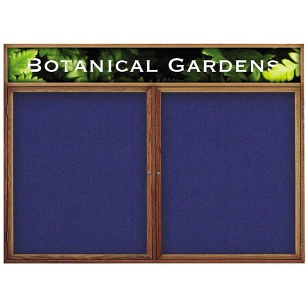 United Visual Products Single Door Indoor Enclosed Easy Tack Bo UV301EZ-BLACK-BRONZE